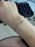 中国黄金（CHINA GOLD）四叶草黄金手链女款足金结婚转运珠生日520送女朋友礼物送老婆 【京速达】四叶草手链约1.7-1.8g玫瑰礼盒 实拍图