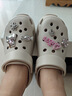 他她（TATA）洞洞鞋女款夏季休闲沙滩鞋百搭凉拖鞋外穿CM901BH5 米色 35 （34/35可穿） 实拍图