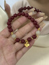 恋晴四叶草银手链女转运珠本命年朱砂手串女生生日礼物送女友老婆妈妈 实拍图