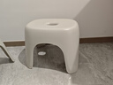 侑家良品 凳子家用小板凳塑料小矮凳加厚儿童防滑凳 浅灰白大号1个 实拍图
