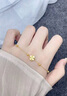 中国黄金（CHINA GOLD）四叶草黄金手链女足金转运珠手链纯金七夕情人节礼物送女友老婆 足金四叶草手链约1.6g【玫瑰礼盒】 实拍图
