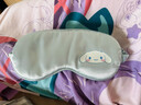 儿童午睡用眼罩1年级小学生缓解眼疲劳男女宿舍睡眠真丝遮光护眼 淡绿小狗一个 实拍图
