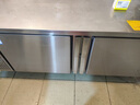 银都餐饮设备 操作台冰柜商用冰箱冷藏柜 冷藏工作台平冷卧式冰柜商用双温厨房冷冻柜不锈钢保鲜柜 全铜管冷藏-二级能效 1.8米*0.8米*0.8米 实拍图