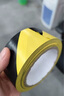 百舸 晶格反光警示胶带 斜纹黄黑 反光条警示反光胶带  5CM*25M CW049014 实拍图