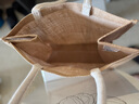 无印良品（MUJI） 黄麻简易收叠购物袋 A4 手提包 托特包 包包 手提袋麻布袋通勤包 长31.5*宽36*高19cm 实拍图