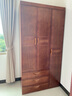 小木窝（XIAOMUWO） 衣柜 胡桃木实木衣柜卧室家具储物现代中式大衣柜组合衣橱经济型 三门衣柜 组装 实拍图