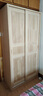 鸿蓝推拉门衣柜松木经济型全实木大衣橱现代简约家用滑动卧室衣柜 长100深50高200(入户包安装) 原木无漆【现货】 实拍图