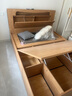林氏家居双人床1.8米1.5米抽屉储物床主卧室高箱储物床原木色可选UB2A 【抽屉】气动储物床 1.5x2.0米 实拍图