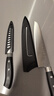 十八子作多用刀家用菜刀厨房切片切菜刀加长款水果刀大号切西瓜寿司料理刀 尖头多用刀+水果刀套装 实拍图