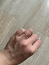 周六福  黄金戒指女款碎碎冰车花亮面指环送女友 计价 1.9g 11号 晒单实拍图