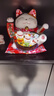 吉善缘电动摇手陶瓷招财猫店铺公司开业礼品办公室桌面摆件乔迁新居礼物 11寸一帆风顺 实拍图