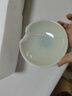 豪祥（HAOXIANG）陶瓷水果盘轻奢高档家用客厅茶几办公零食干果糖小吃碟点心收纳盆 冰裂高脚茶点盘-浅蓝 实拍图