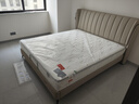 喜临门真皮软床家具进口头层牛皮现代简约双人大床维森pro[床架] 高脚款-晨曦米+白骑士lite床垫 1.8*2米 实拍图