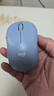 罗技（Logitech）M221 轻音鼠标 无线鼠标 办公鼠标 对称鼠标 带无线微型接收器 雾霭蓝 实拍图