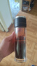一键速开双层玻璃杯车载双层玻璃水杯保温杯茶杯茶水水杯水壶速开 千层底一件速开黑色盖400ML 实拍图