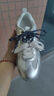 惜蕾【轻奢潮鞋】女鞋德训鞋女增高老爹鞋女轻便阿甘鞋女休闲运动鞋女 银色 38 (240mm) 实拍图