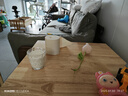 赐匠（CIJIANG） 小方桌实木幼儿园蒙氏教具早教培训班绘画班居家小户型小桌子 3-6岁 1桌+2椅  全实木清漆 实拍图