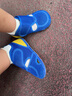月星童鞋 日本进口学步鞋凉鞋 女童夏季镂空网面透气机能鞋男童关键鞋 蓝色 22 (内长14cm适合脚长13.5cm) 实拍图