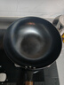 九鼎铸匠【旗舰店】炒锅老式生铁铸铁无涂层炒菜不易粘锅家用电磁炉燃气用 平底 推荐1-2人 木盖无耳 30cm 九鼎铸匠 加赠：锅盖+锅铲+锅架 实拍图