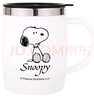 史努比（SNOOPY）保温杯 带手柄不锈钢办公保温杯水杯可爱杯子情侣杯 DP-5002 420ML 白色 实拍图