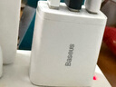 倍思双口充电头USB插座多口快充5V2A/1A充电器插头 适用iPhone15/14/13华为小米安卓手机iPad平板 黑 实拍图