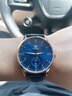 欧利时（OLEVS）瑞士认证手表男全自动机械表进口机芯夜光男士品牌手表礼物送男友 玫蓝皮表-进口机芯 终身质保 实拍图