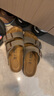 BIRKENSTOCK勃肯德国进口男女款经典舒适软木Arizona双扣拖鞋送父亲送长辈 女款灰色 38 实拍图
