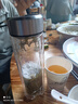 双层玻璃杯耐摔高温硼硅双层玻璃杯男士茶杯 原本银盖真空底400毫升 实拍图