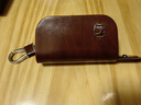 安美盛 本田URV冠道XRV缤智CRV雅阁思域凌派杰德奥德赛飞度汽车真皮钥匙包遥控器钥匙壳钥匙扣皮套 棕色木纹款-带标 改装专用汽车用品配件 功能小件 实拍图
