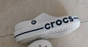 crocs卡骆驰洞洞鞋贝雅卡骆班轻便耐磨一脚蹬休闲鞋|205089 白/深蓝-126 36 /37(220mm) 实拍图