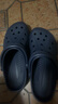 卡骆驰crocs洞洞鞋贝雅男鞋女鞋轻便耐磨一脚蹬拖鞋休闲鞋|10126 深蓝-410 41 /42(260mm) 实拍图