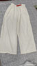 浪莎奶芙山本裤女夏季2025年新款高腰垂感显瘦宽松慵懒风休闲阔腿裤 实拍图