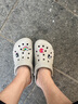 卡骆驰crocs洞洞鞋贝雅男鞋女鞋轻便耐磨一脚蹬拖鞋休闲鞋|10126 卵石色-2V3 39 (240mm) 实拍图