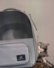 DO DO PET宠物背包猫包外出便携宠物包太空舱猫咪小狗透气双肩包包书包大号 灰色(拓展款-多功能-可变帐篷) 建议12斤内猫咪，8斤内狗狗使用 实拍图