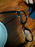 依视路（ESSILOR） 钻晶系列高清耐磨防蓝光近视超薄镜片专业配度数眼镜架男女镜框 TR90-全框-1082BK-黑色 镜框+依视路膜御防蓝光1.56现片 实拍图