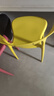 悠游少年塑料餐椅牛角靠背椅椅子简约家用凳子北欧现代书ins桌椅休闲桌椅 阳光黄【升级加厚 强力承重】 实拍图