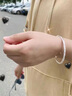 胖东来祥云纯银手镯S999足银镯子送闺蜜生日礼物女生送女友母亲节 满天星推拉银手镯 礼盒证书+代写 晒单实拍图