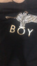 BOY LONDON【暗黑罗盘】夏情侣款短袖权杖印花炸街潮牌T恤N01906 N0103902 XS 实拍图
