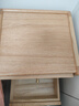 原始原素实木床头柜现代简约极窄床边柜橡木收纳柜三抽0.38米L7022 实拍图