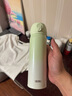 膳魔师（THERMOS）保温杯316L不锈钢大容量水杯儿童男女士情侣杯子团购生日礼物JNL 青草绿 500ml 实拍图