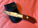 FALLKNIVEN QUALITY KNIVES原装进口瑞典fk高硬度粉末钢高端收藏把玩折叠刀便携礼品刀锋利刀 TK3ic Elmax 沙漠铁木手柄 实拍图