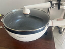 美的（Midea）电炒锅 电火锅 电蒸锅 电煮锅 家用多用途炒菜专用锅 4L一体电热锅不粘锅 HGE2811B 配蒸笼木铲 实拍图