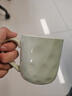 彩致（CAIZHI）马克杯家用陶瓷水杯学生泡茶杯办公室咖啡杯 奶油绿CZ6788 实拍图