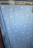 韩娜（Hanna）浴帘干湿分离套装隔断帘卫生间洗澡帘免打孔浴室门帘保暖防水防霉 蓝星星（超强防水-防霉不透） 单帘180宽*200高+挂环（不含杆） 实拍图