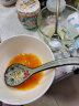 陶瓷家用勺子日式餐具陶瓷釉下彩瓷器汤勺微波炉适用 大红花 晒单实拍图