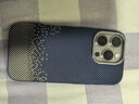 梵皓伊 凯夫拉碳纤维编制格纹适用iPhone15promax手机壳新款苹果16pro全包防摔保护套14pro/17小众高级感 银沙蓝【凯夫拉纤维纹-内置磁吸】铝合金镜框 IPhone16Pro 实拍图