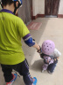 斯威（SWAY）轮滑鞋儿童溜冰鞋男女童初学套装中小学滑轮滑冰旱冰鞋成人直排轮 波蓝八轮全闪+头盔护具+一体支架 L (适合12岁-成人)平时鞋码36-41 实拍图