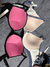 维多利亚的秘密（Victoria's Secret）PINK 夏季圆盘胸内衣1690性感光面无痕舒适聚拢3/4罩杯外扩文胸 74JX天蓝色印花 11241745 75B （34B） 实拍图