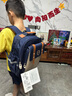 卡拉羊书包小学生1-3-6年级6维减负防下坠云朵书包轻便儿童书包男女背包 藏青【经典大气】 18L【推荐1-3年级】 实拍图
