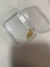 喜上眉梢喜饰黄金古法金珠999足金散珠硬金光面磨砂转运珠路路通圣诞礼物 4mm 重版光珠三颗 0.6g 实拍图